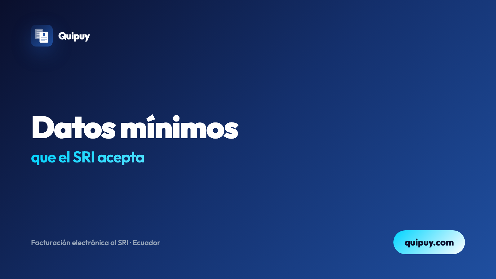 Datos mínimos obligatorios y opcionales según el caso Casos típicos al facturar con cédula